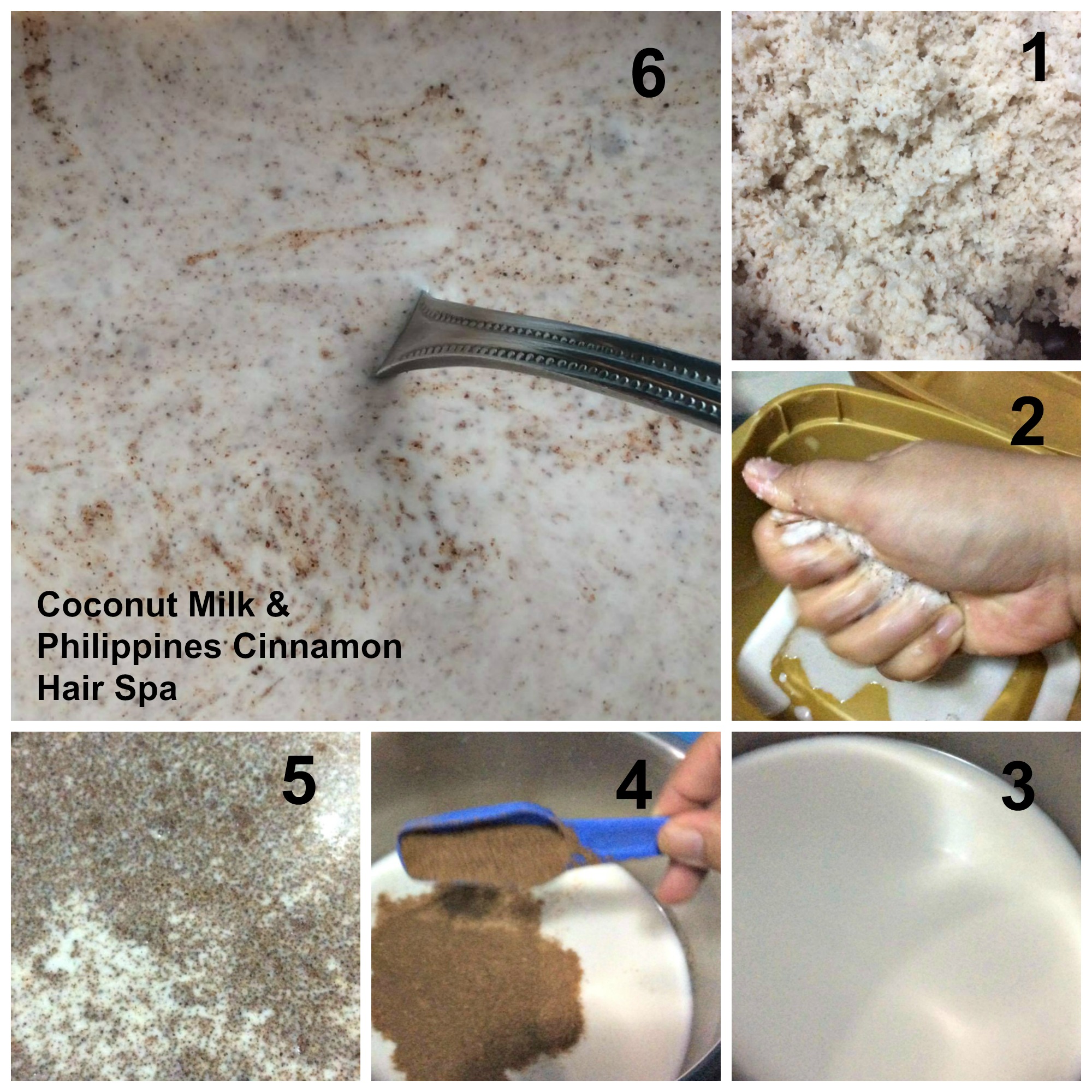 Coconut milk &amp; Philippines Cinnamon Hair Spa1